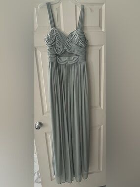 Birdy Grey Sage Strapless Ruched Maxi Dress